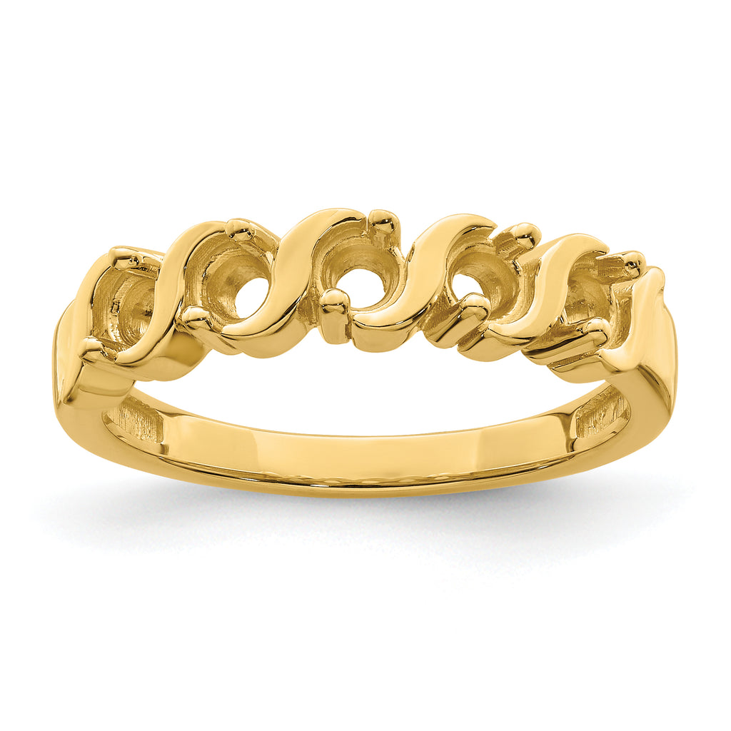 14k Genuine 5 Stone Mother's Ring - 7 / Genuine