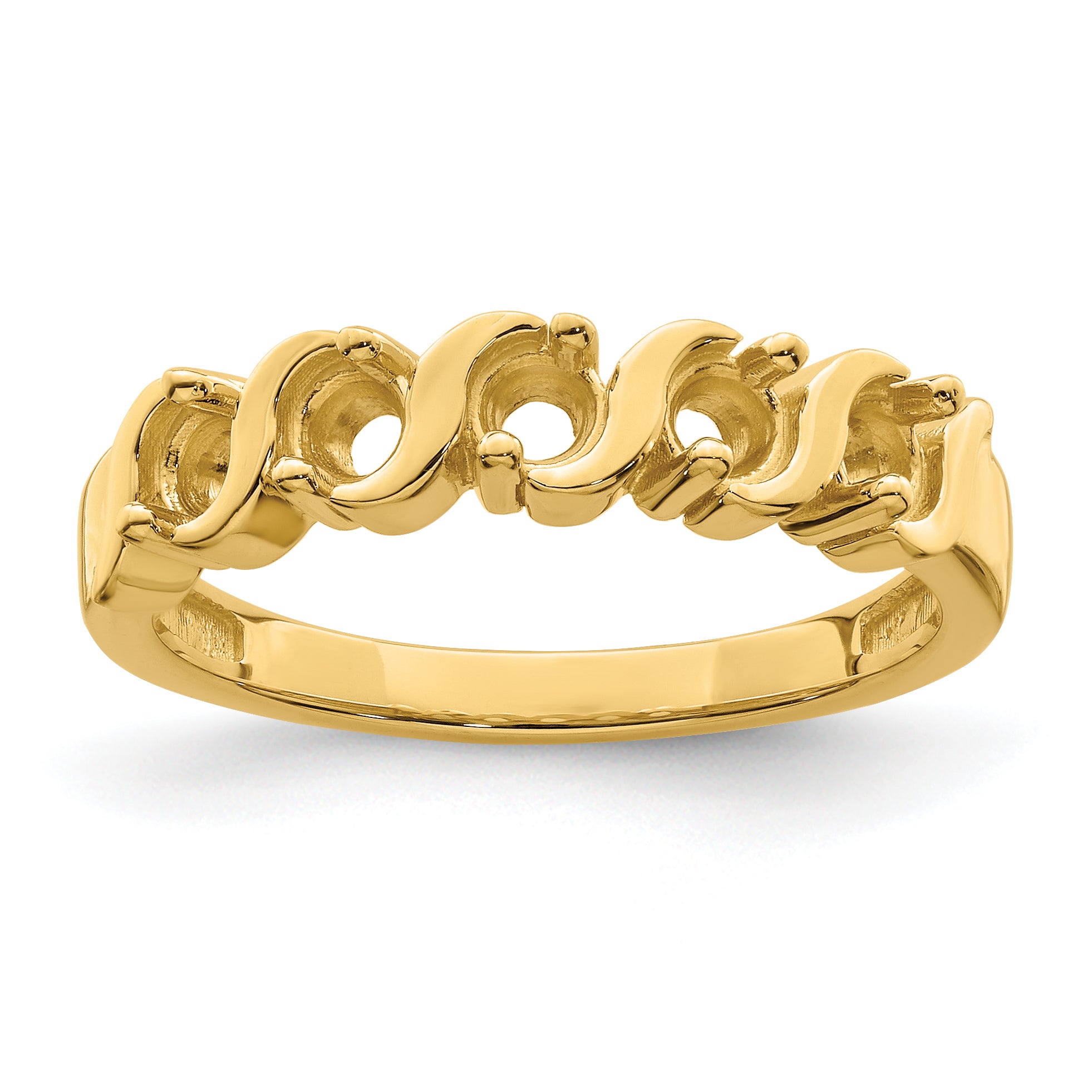 14k Genuine 5 Stone Mother's Ring - 7 / Genuine