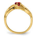 14k Genuine 1 Stone Mother's Ring - 7 / Genuine