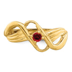 14k Genuine 1 Stone Mother's Ring - 7 / Genuine