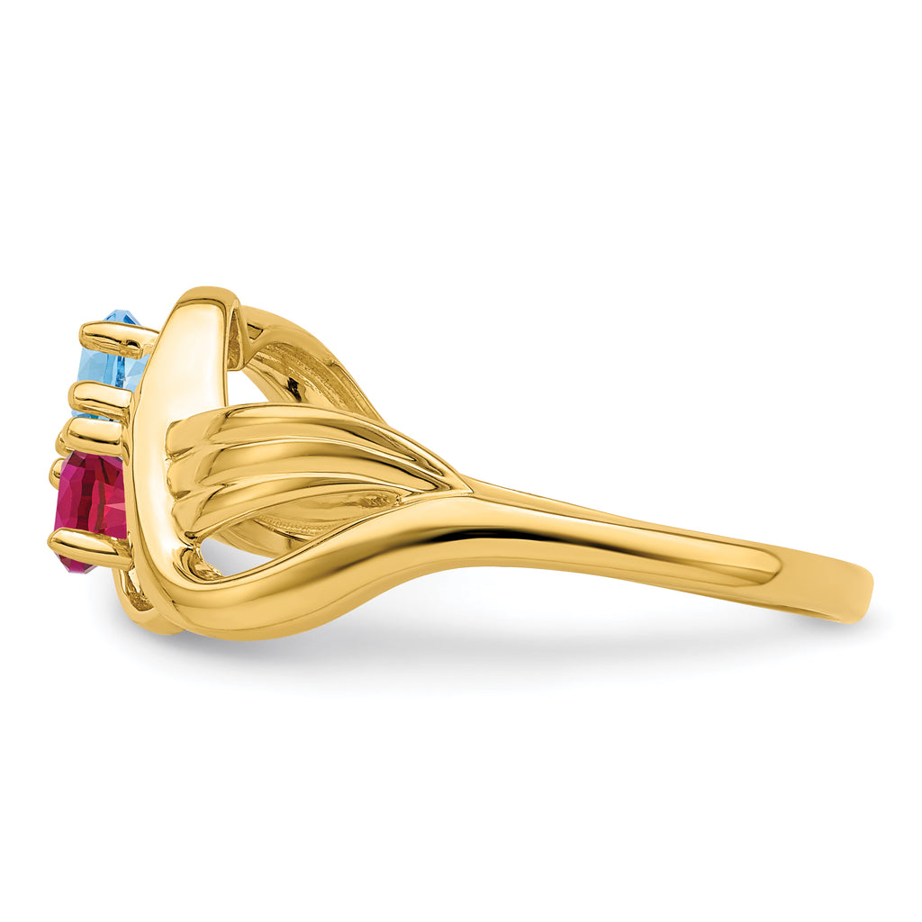 14k Family Jewelry Ring - 7 / Genuine