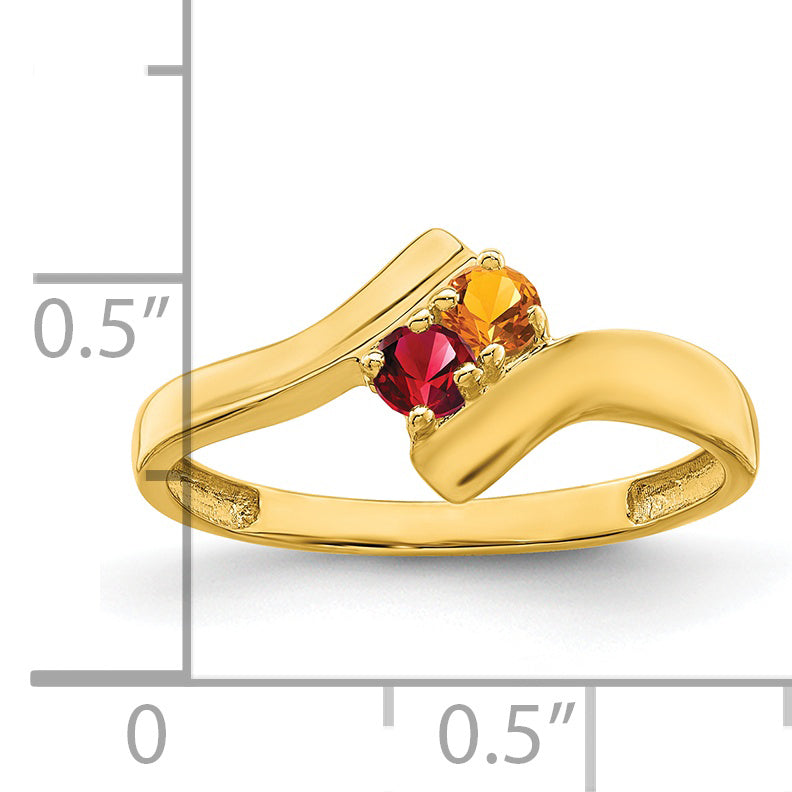 14k Family Jewelry Ring - 7 / Genuine