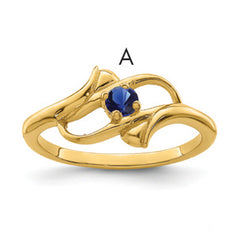 14k Synthetic Family Jewelry Ring