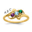 14k Synthetic Family Jewelry Ring