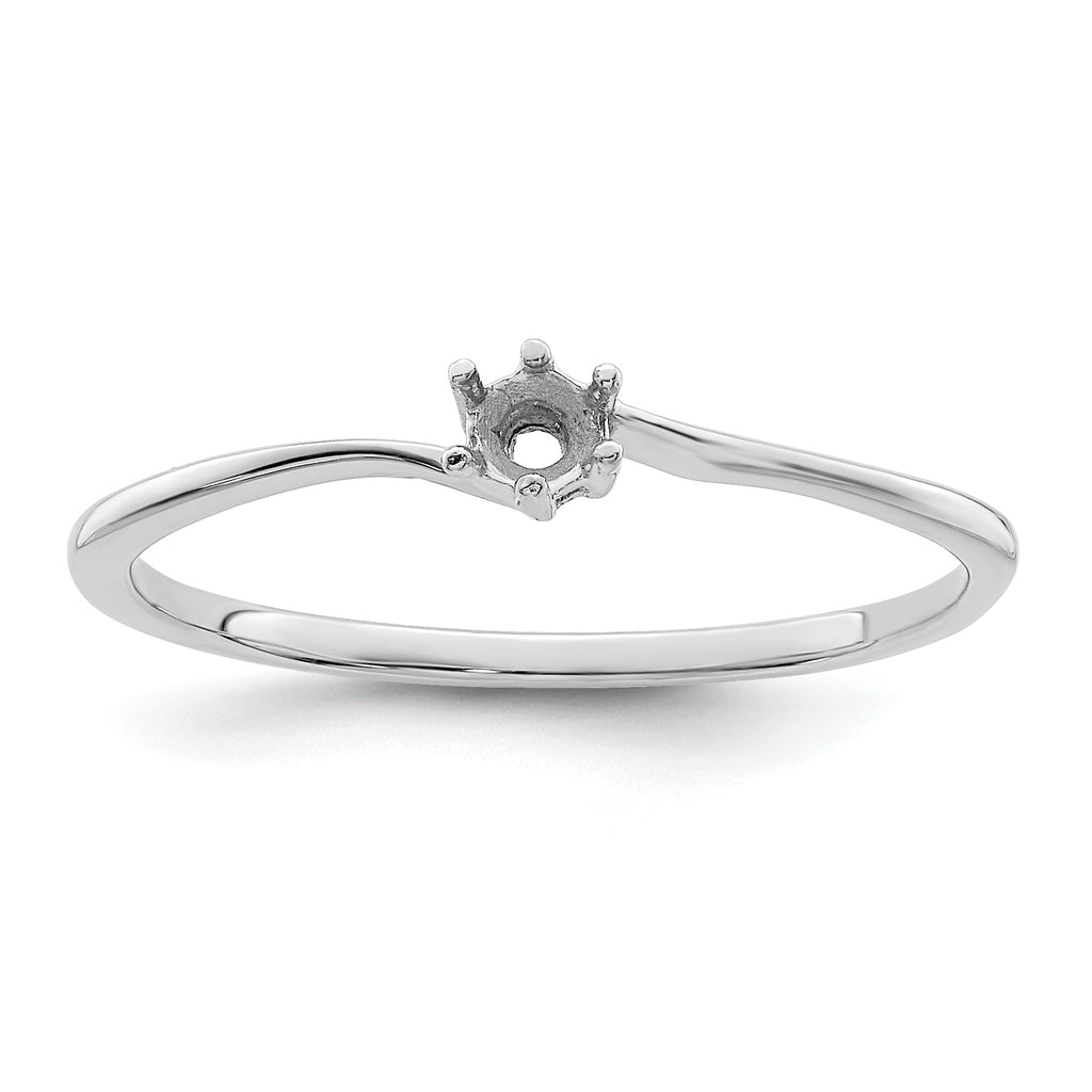 14k White Gold Family Jewelry Ring - 7 / Genuine