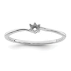 14k White Gold Family Jewelry Ring - 7 / Genuine