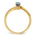 14k Genuine 4 Stone Mother's Ring - 7 / Genuine
