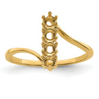 14k Genuine 4 Stone Mother's Ring - 7 / Genuine