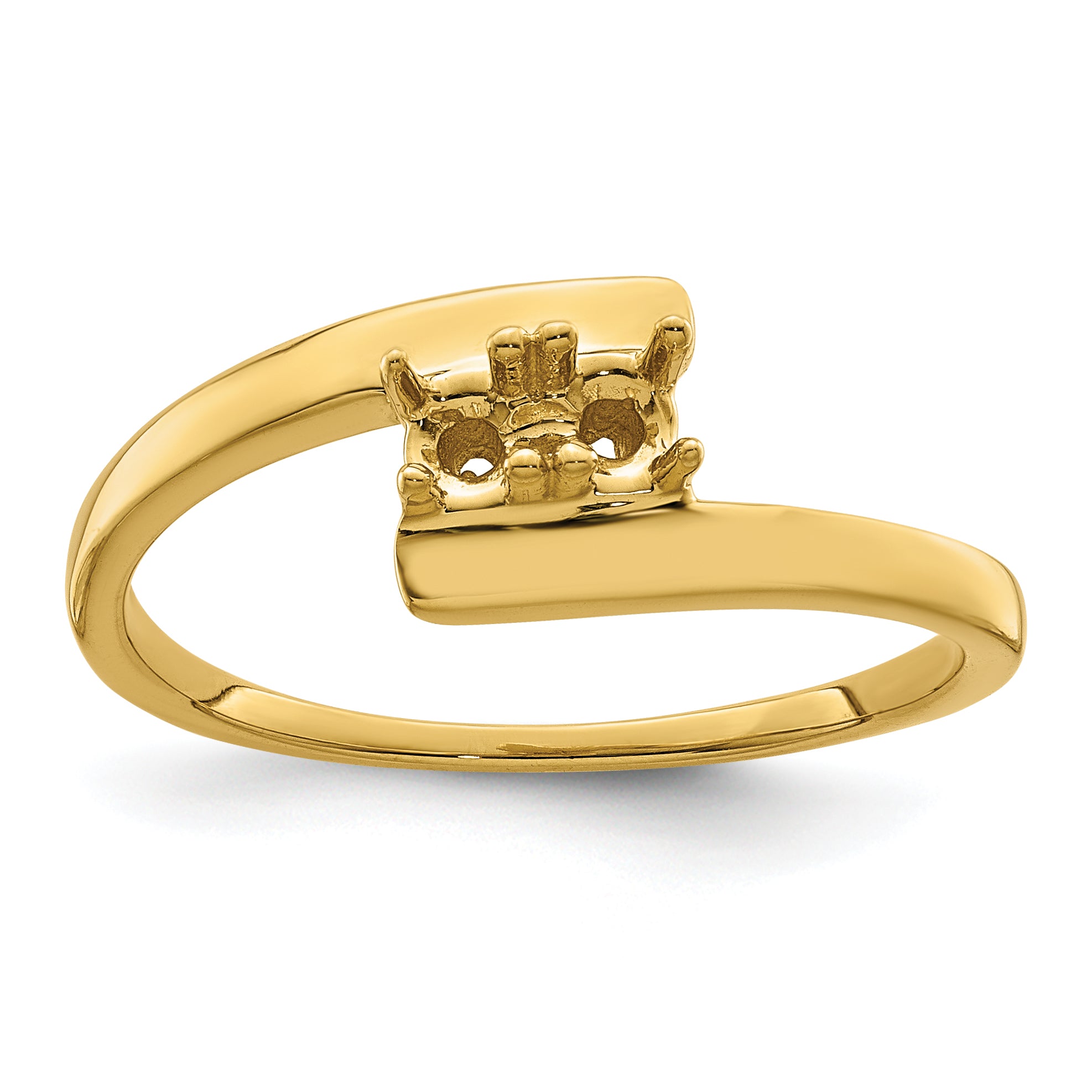 14k Genuine 2 Stone Mother's Ring - 7 / Genuine