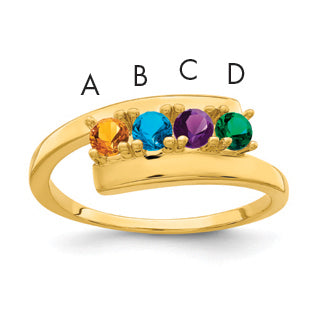 14k Synthetic Family Jewelry Ring Main image