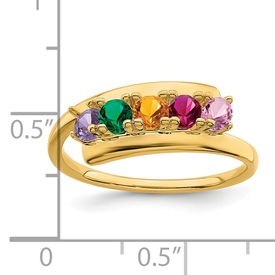 14k Family Jewelry Ring - 7 / Genuine