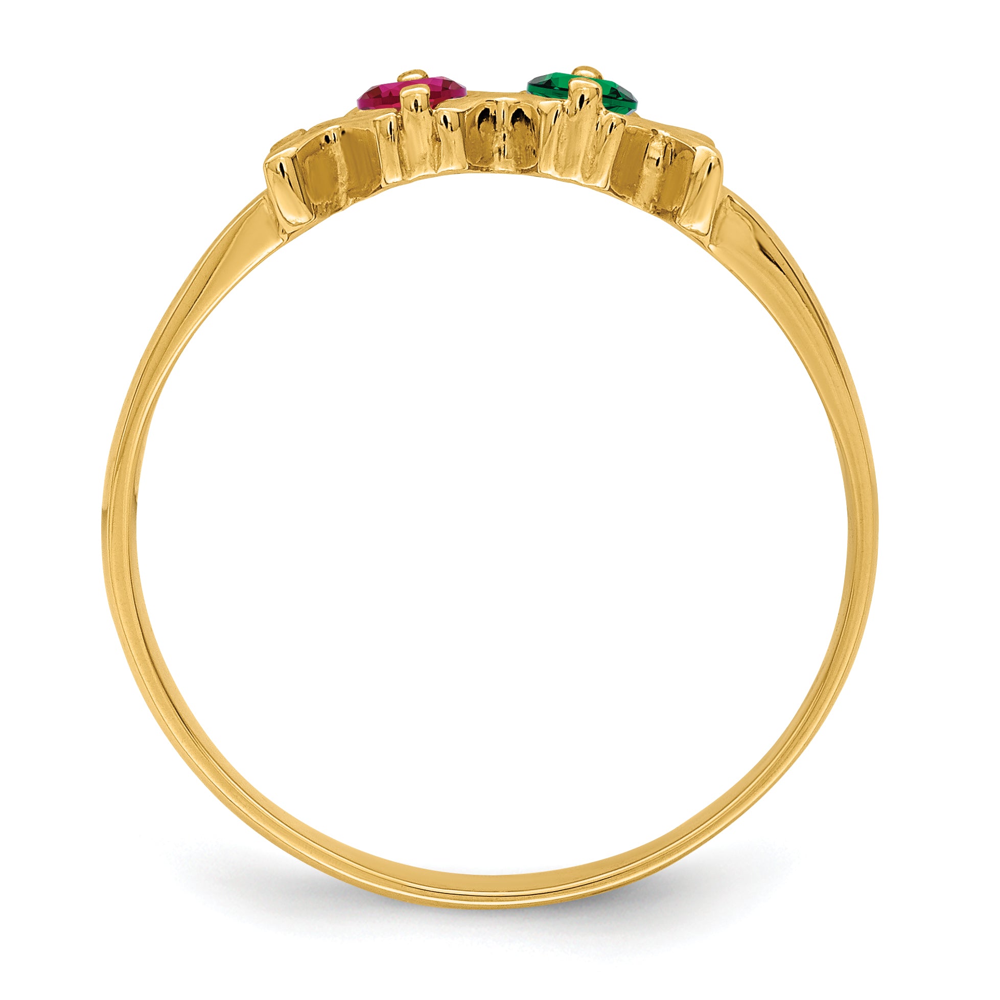 14k Family Jewelry Ring - 7 / Genuine