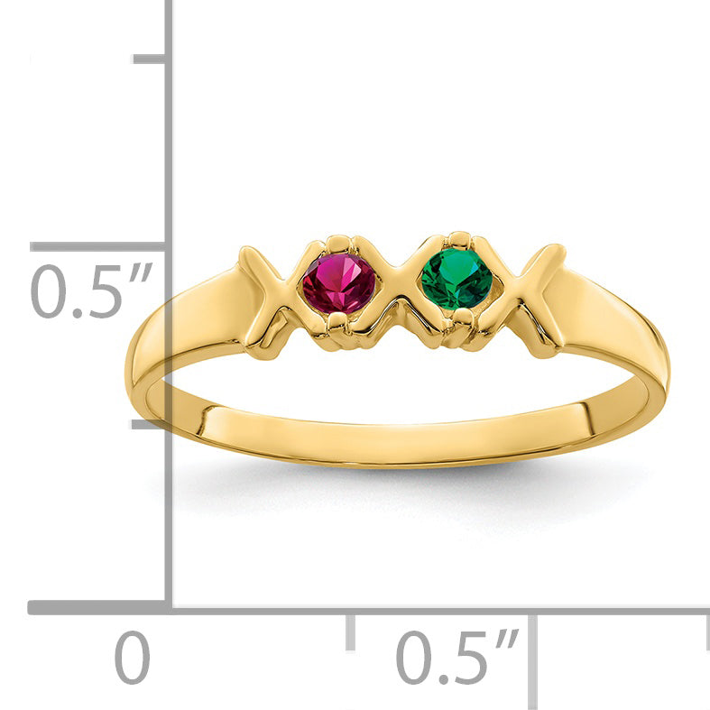 14k Family Jewelry Ring - 7 / Genuine