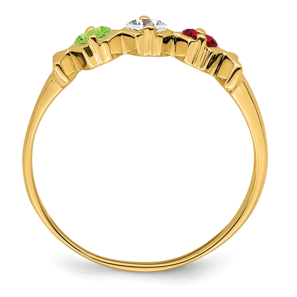 14k Family Jewelry Ring - 7 / Genuine