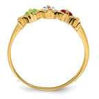 14k Family Jewelry Ring - 7 / Genuine