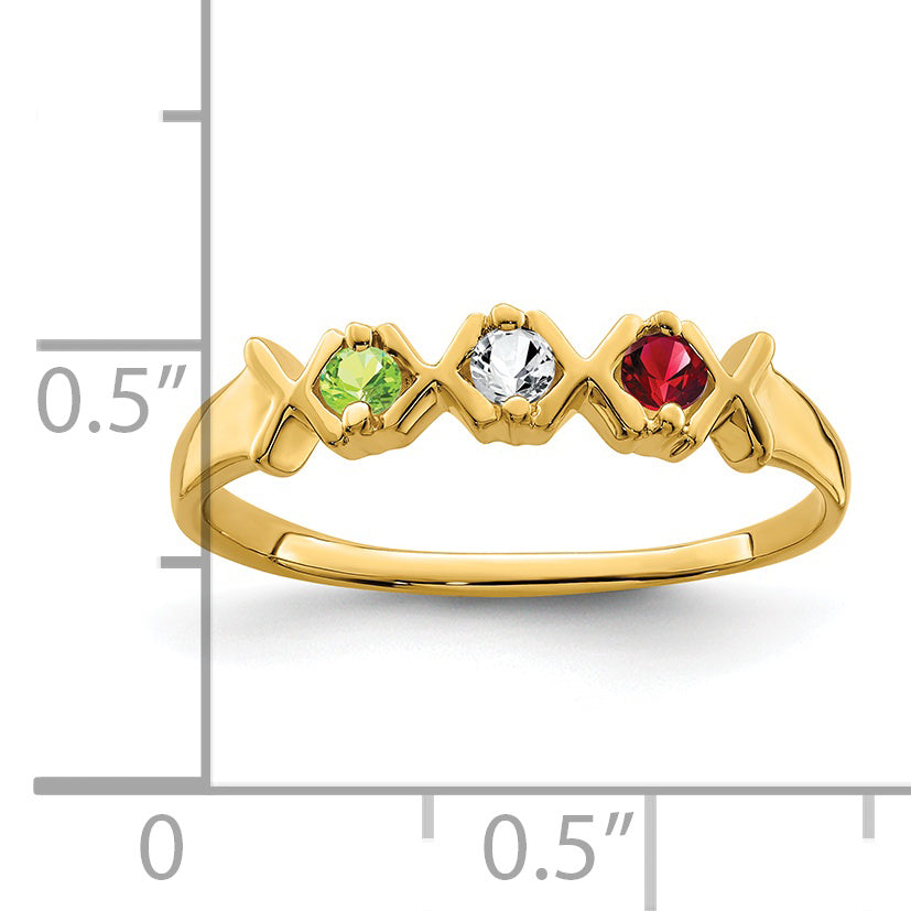 14k Family Jewelry Ring - 7 / Genuine