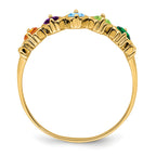 14k Family Jewelry Ring - 7 / Genuine