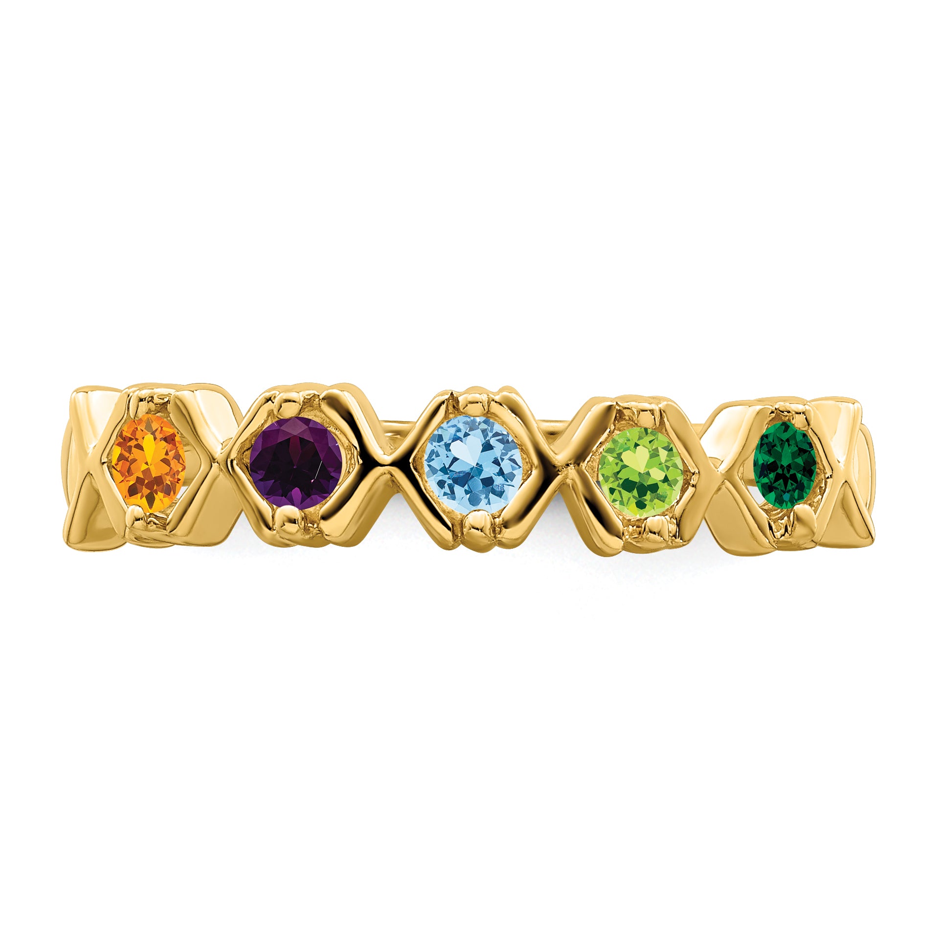 14k Family Jewelry Ring - 7 / Genuine