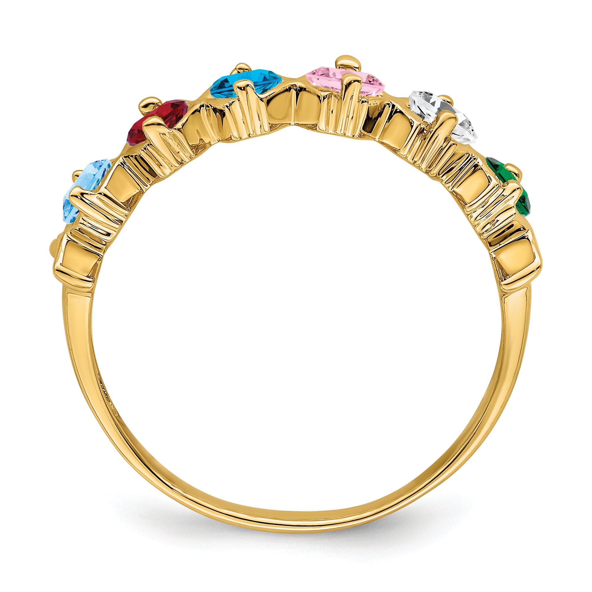 14k Family Jewelry Ring - 7 / Genuine
