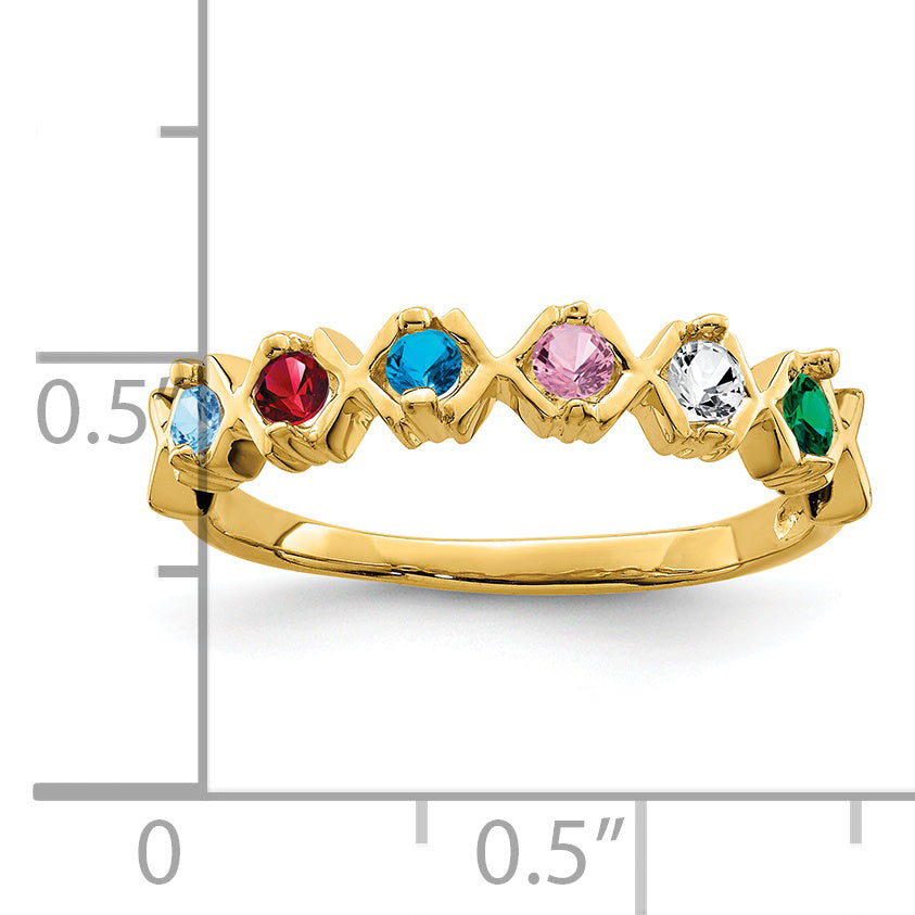 14k Family Jewelry Ring - 7 / Genuine