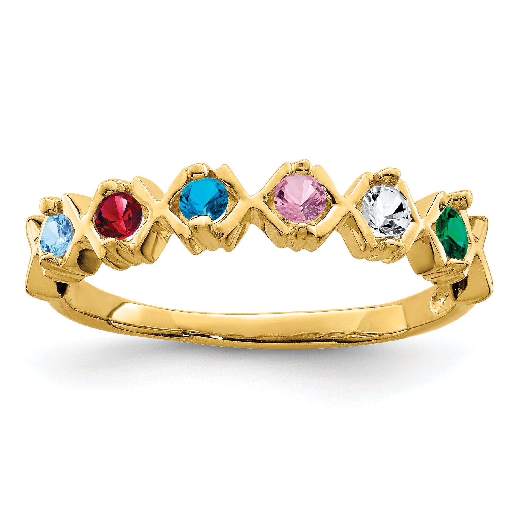 14k Family Jewelry Ring - 7 / Genuine