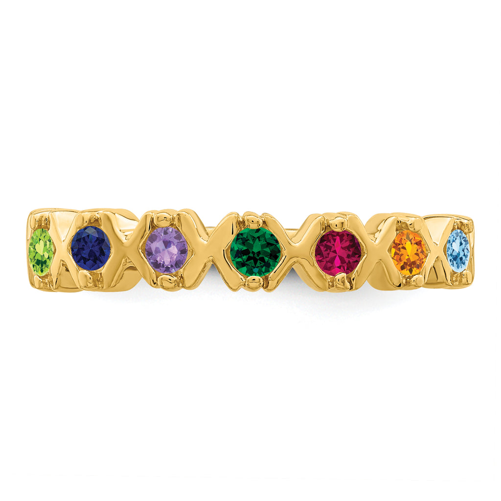 14k Family Jewelry Ring - 7 / Genuine