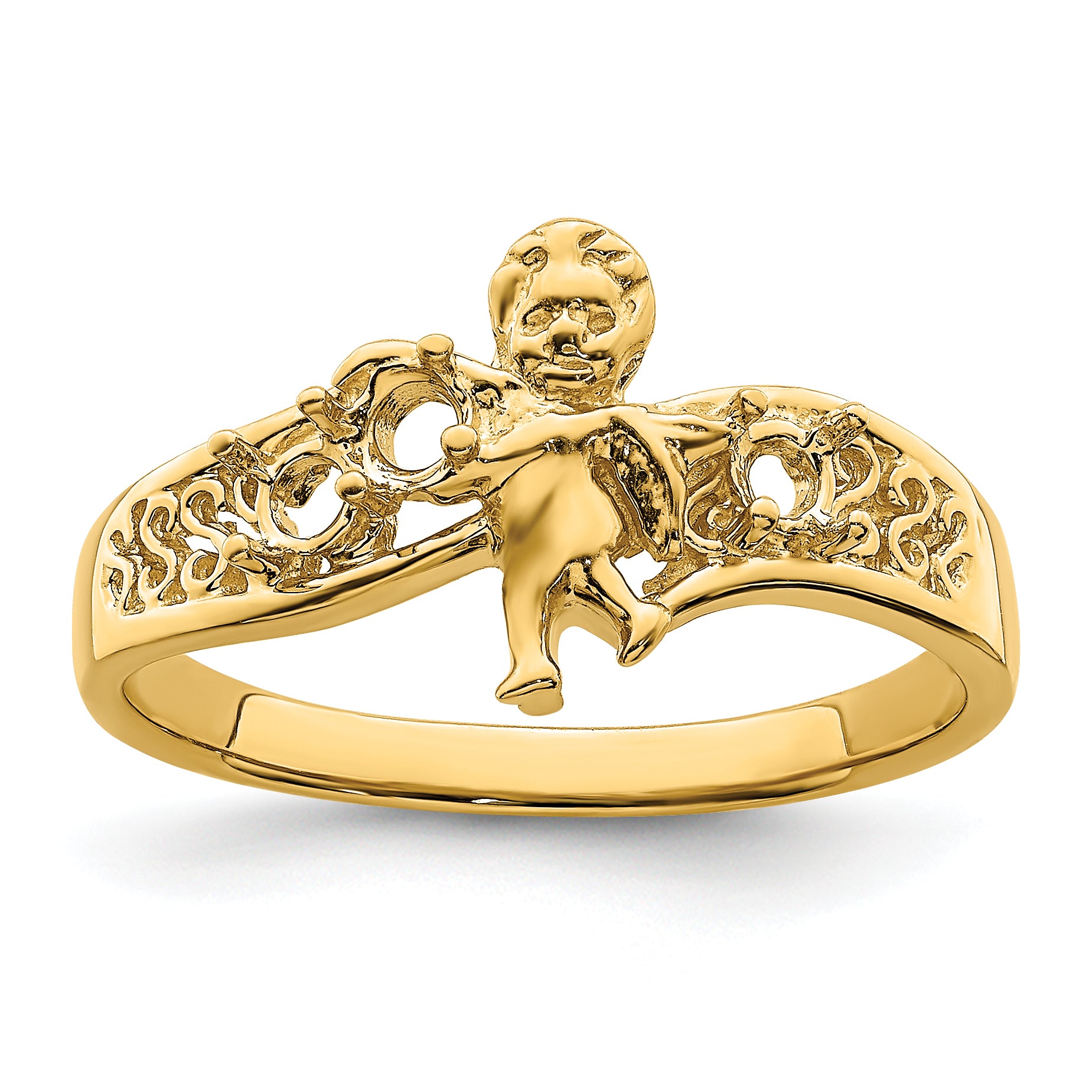 14k Genuine 3 Stone Mother's Ring - 7 / Genuine
