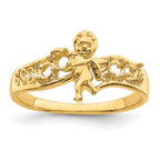 14k Genuine 4 Stone Mother's Ring - 7 / Genuine