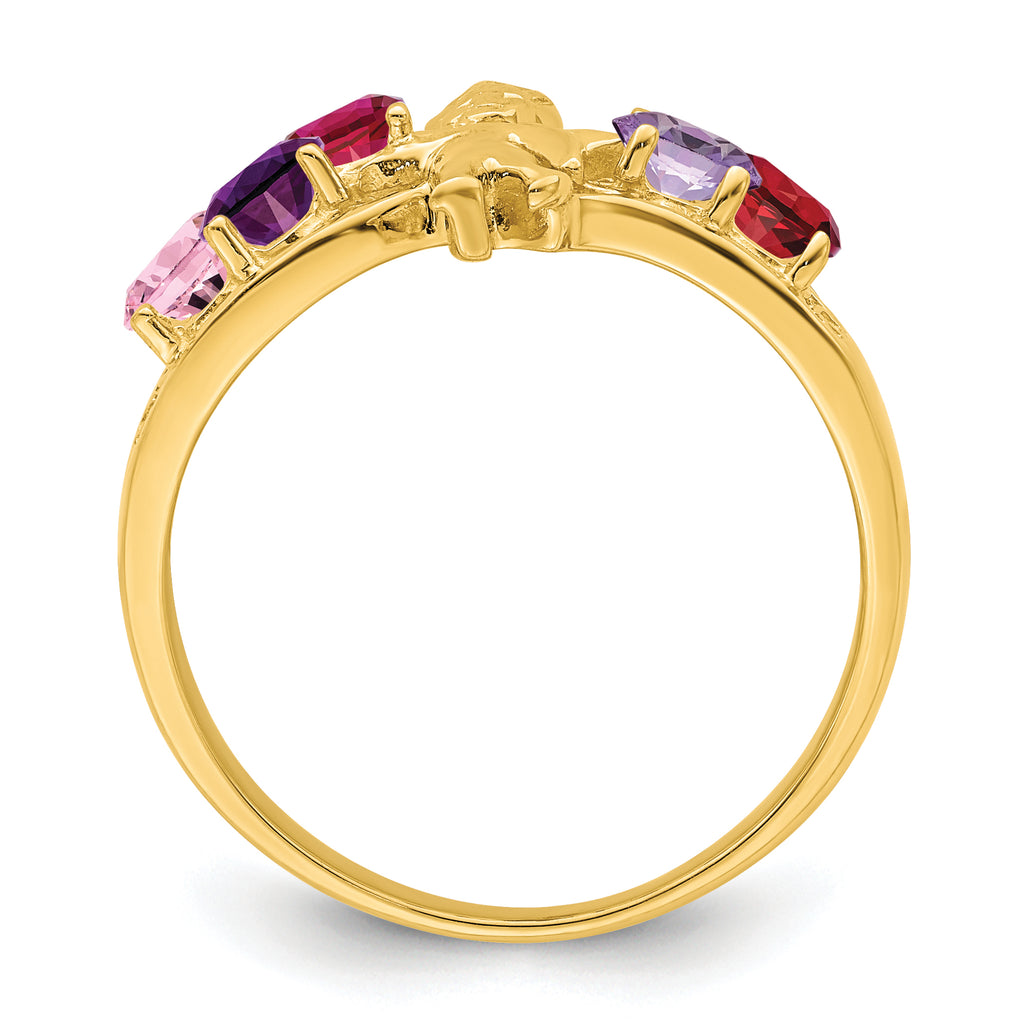 14k Family Jewelry Ring - 7 / Genuine