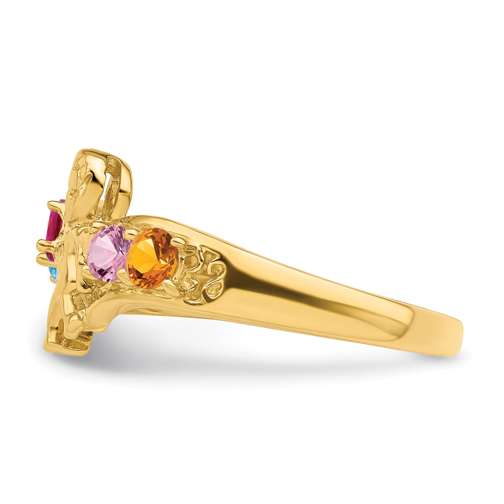 14k Family Jewelry Ring - 7 / Genuine