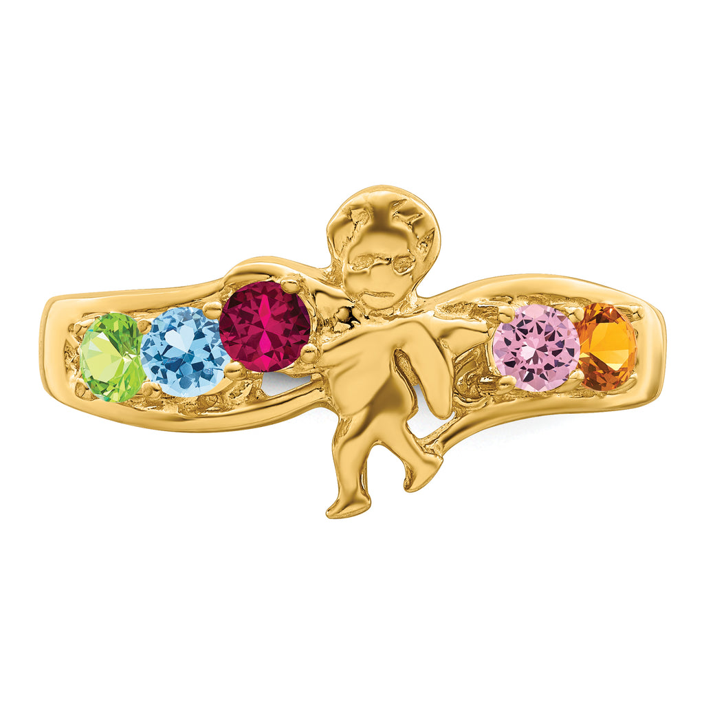 14k Family Jewelry Ring - 7 / Genuine