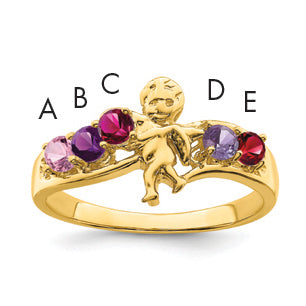 14k Family Jewelry Ring - 7 / Genuine