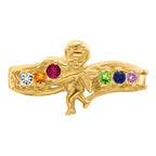 14k Genuine 6 Stone Mother's Ring - 7 / Genuine