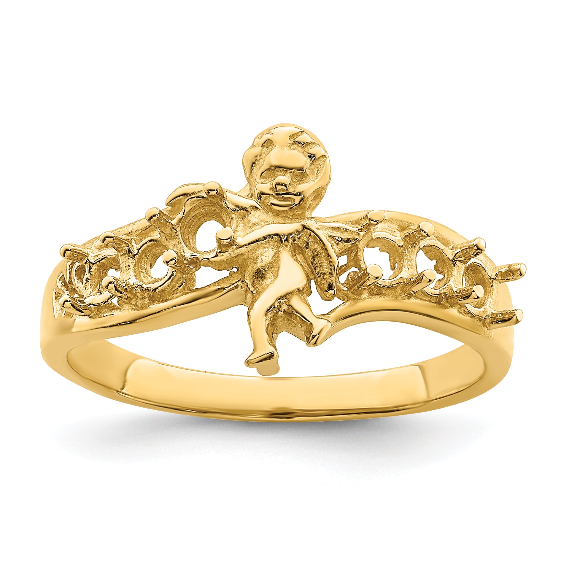 14k Genuine 6 Stone Mother's Ring - 7 / Genuine