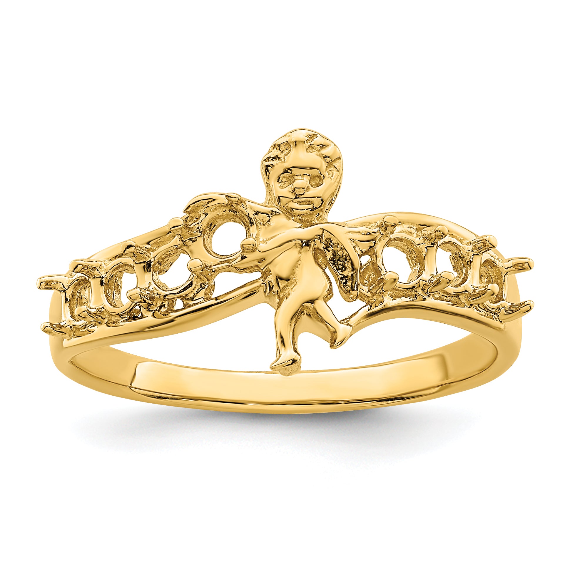 14k Genuine 7 Stone Mother's Ring - 7 / Genuine