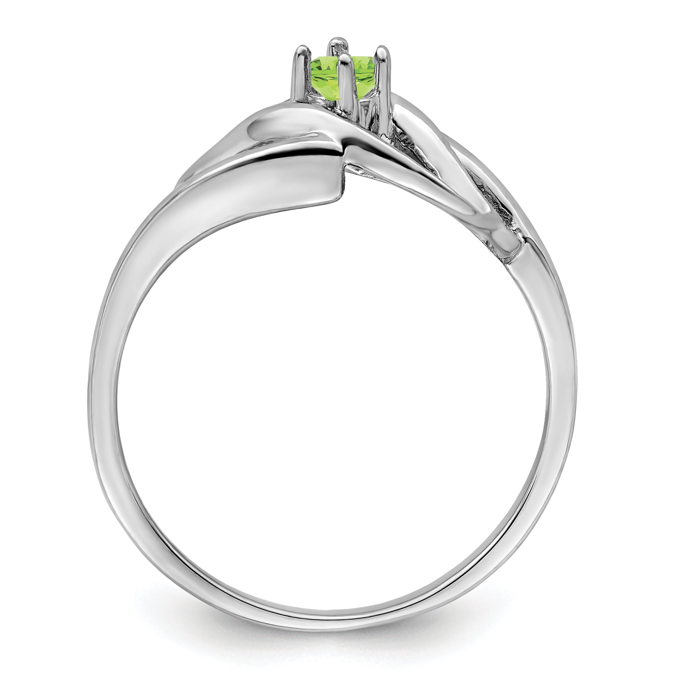 14k White Gold Genuine Family Jewelry Ring - 7 / Genuine