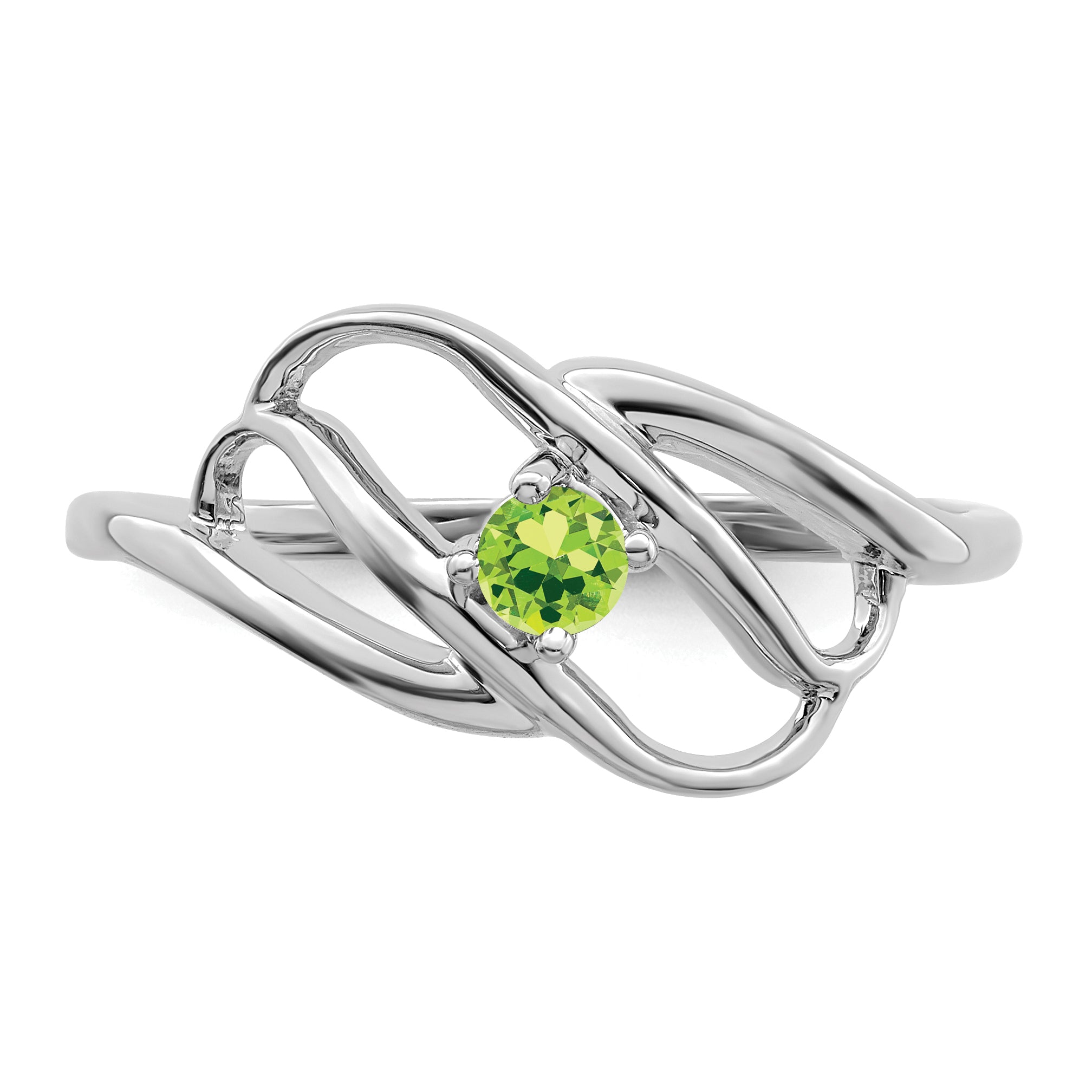 14k White Gold Genuine Family Jewelry Ring - 7 / Genuine