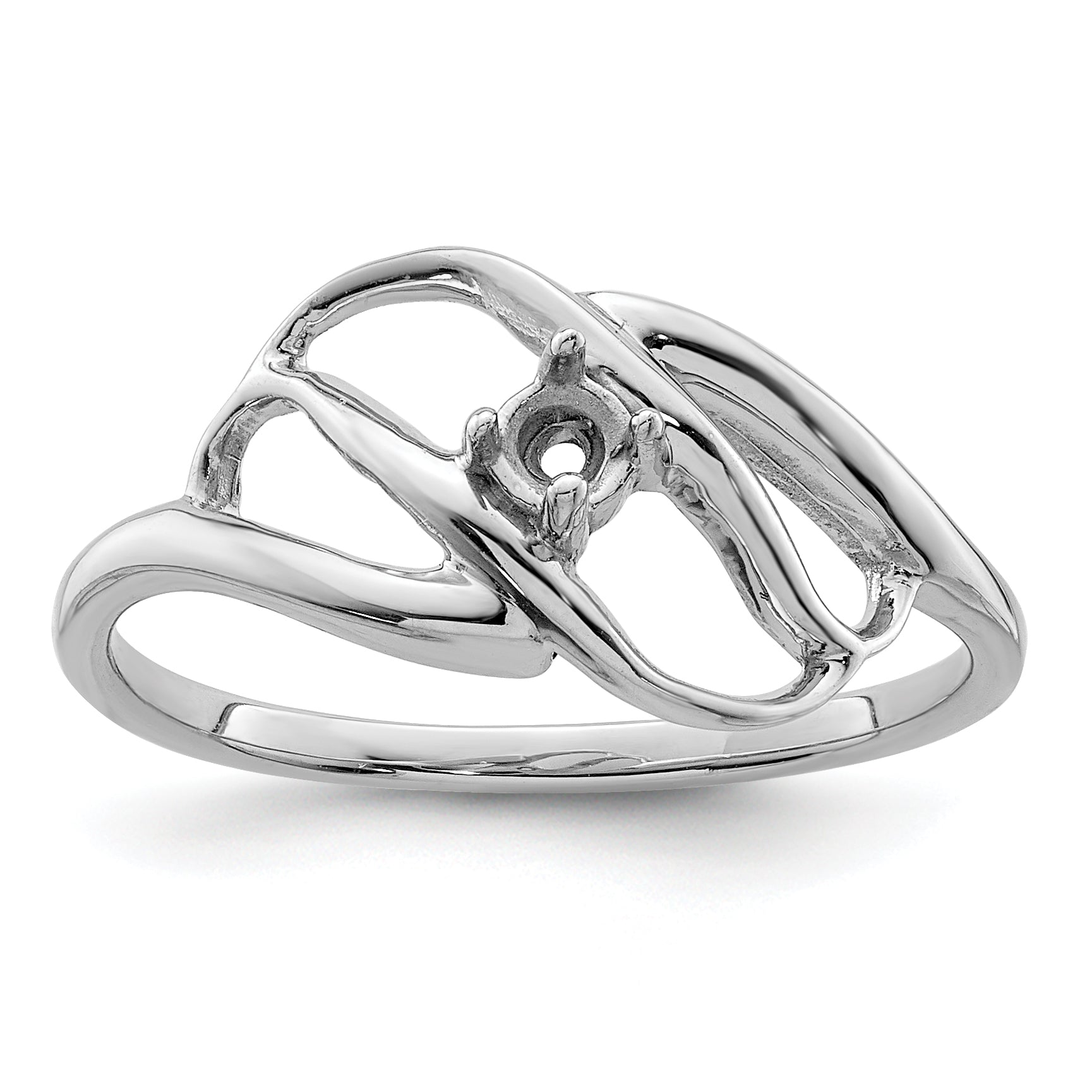 14k White Gold Genuine Family Jewelry Ring - 7 / Genuine