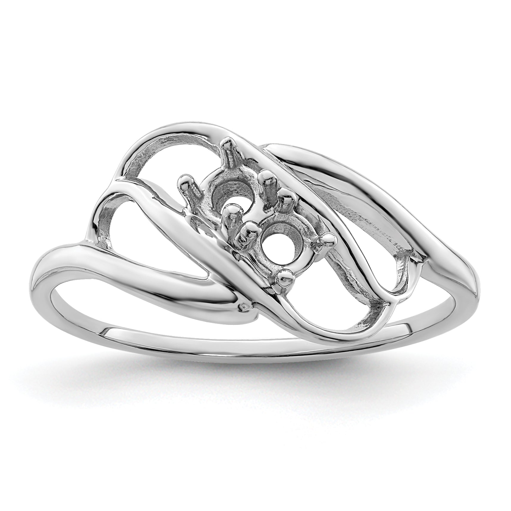 14k White Gold Genuine Family Jewelry Ring - 7 / Genuine