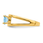 14k Genuine 2 Stone Mother's Ring - 7 / Genuine
