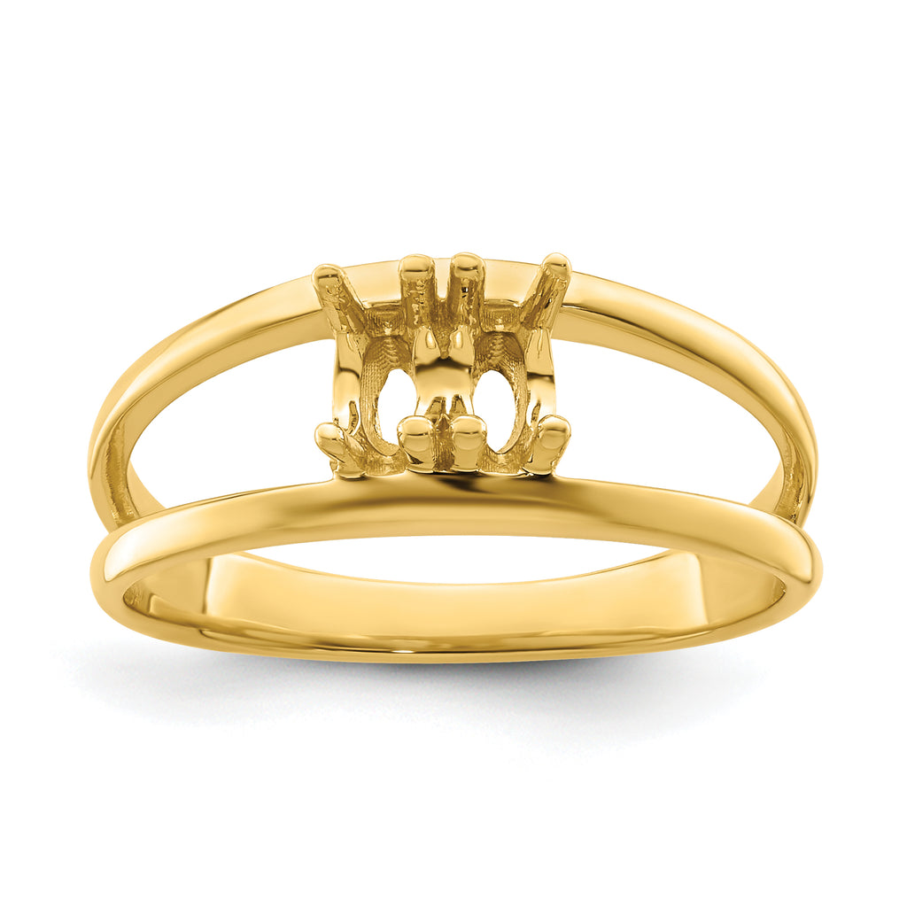 14k Genuine 2 Stone Mother's Ring - 7 / Genuine