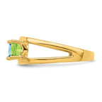 14k Genuine 3 Stone Mother's Ring - 7 / Genuine