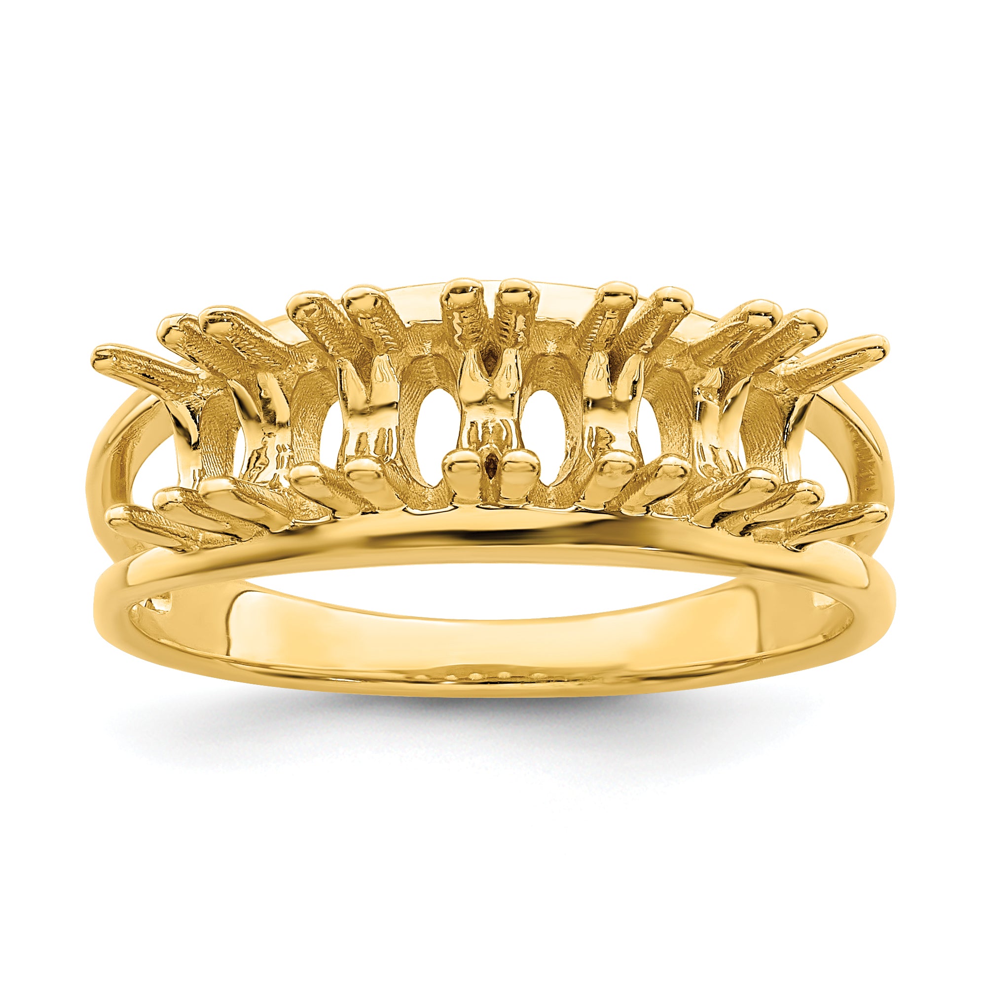 14k Genuine 6 Stone Mother's Ring - 7 / Genuine