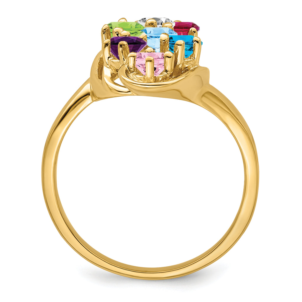 14k Family Jewelry Ring - 7 / Genuine