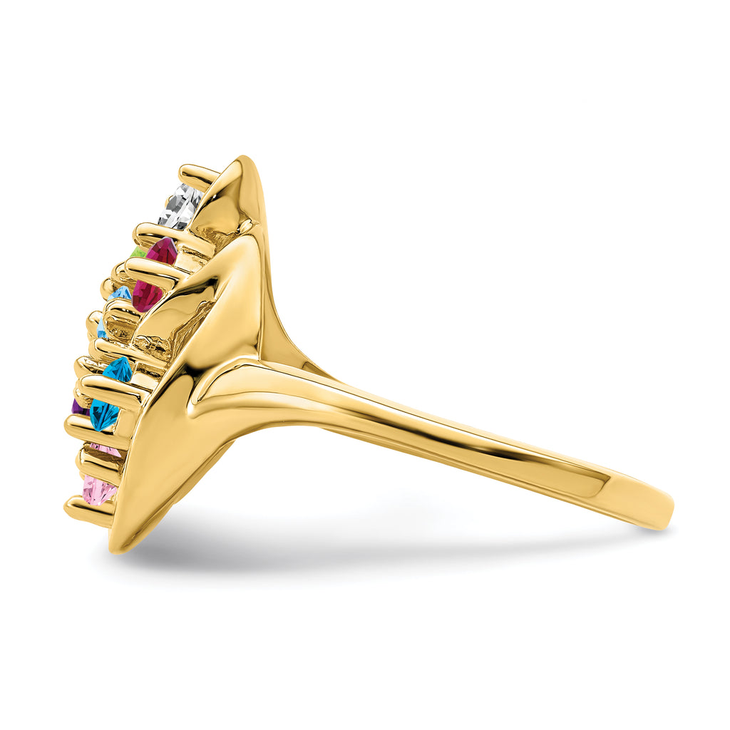 14k Family Jewelry Ring - 7 / Genuine