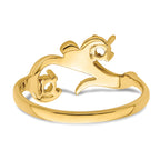14k Genuine 2 Stone Mother's Ring - 7 / Genuine