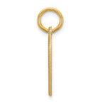 14K Small Heart Disc with Name Charm