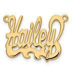 14KY Polished Name Plate