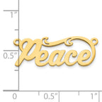 14K Polished Name Plate