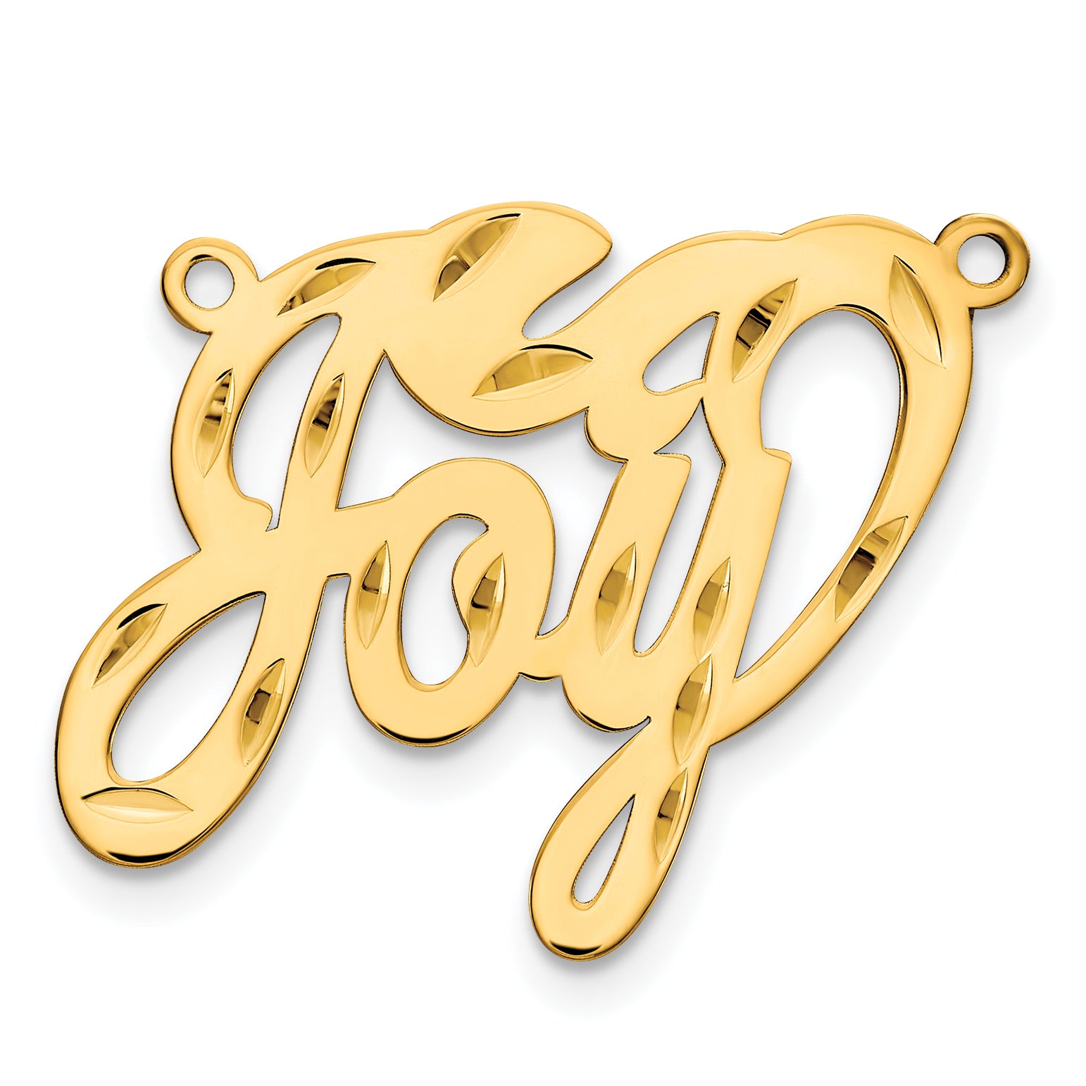 14K Diamond-cut name Plate Secondary image